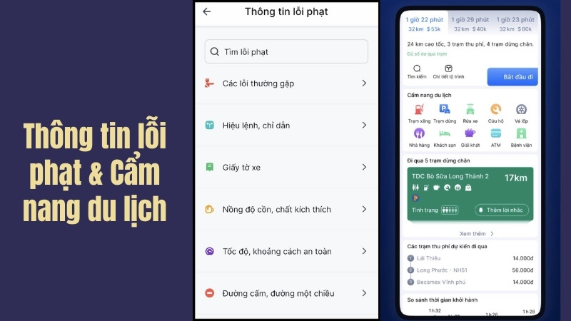 Thông tin các lỗi vi phạm & cẩm nang du lịch