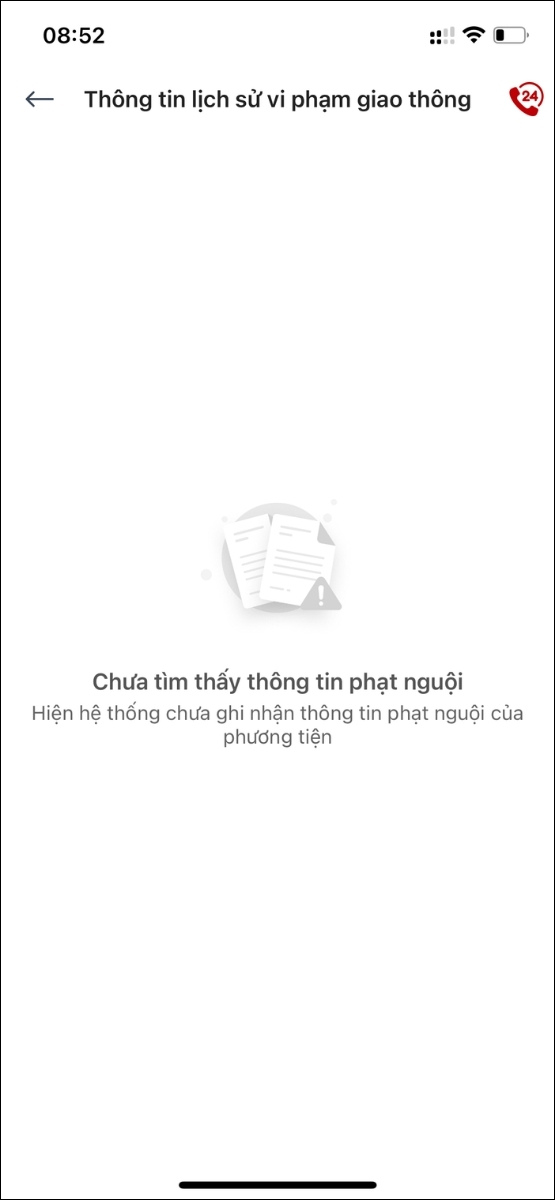 Xem lịch sử vi phạm giao thông Xem lịch sử vi phạm giao thông