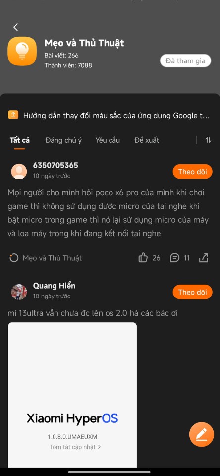 Đóng góp phát triển HyperOS & MIUI