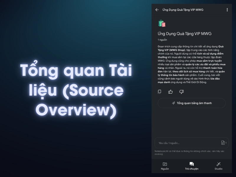 Tổng quan T&agrave;i liệu (Source Overview) v&agrave; ghi ch&uacute; dữ liệu th&ocirc;ng minh