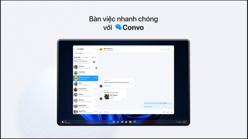 B&agrave;n việc nhanh ch&oacute;ng với Convo