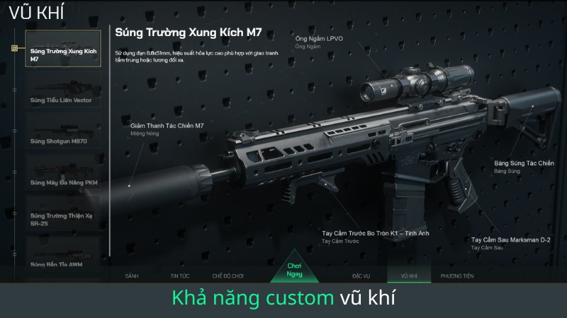 Kho vũ kh&iacute; & trang bị khổng lồ