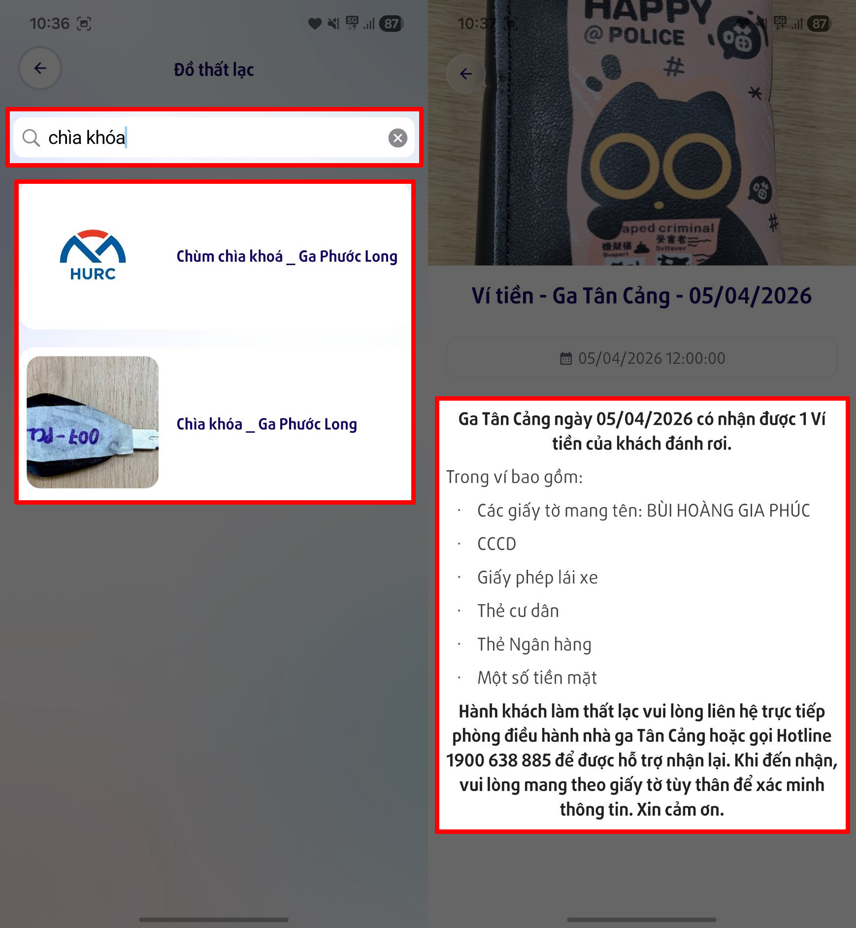 Cách tìm đồ thất lạc ở Metro HCM