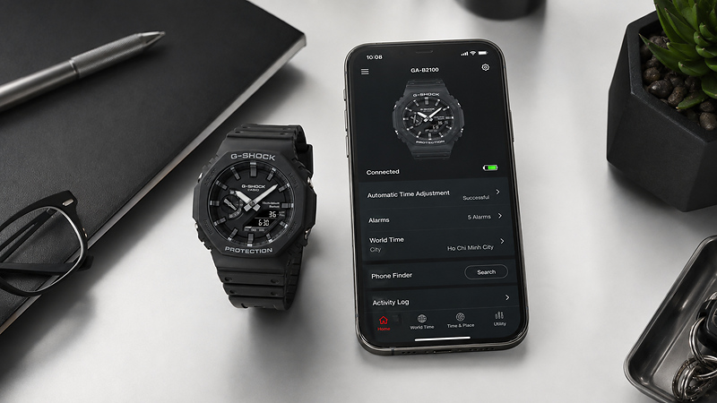 G-SHOCK kết nối điện thoại qua ứng dụng Casio