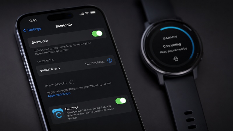 Bật Bluetooth trên điện thoại để kết nối Garmin Bật Bluetooth trên điện thoại để kết nối Garmin