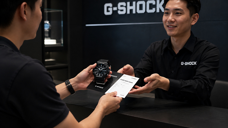 Gửi đồng hồ G-SHOCK tại trung t&acirc;m bảo h&agrave;nh ch&iacute;nh h&atilde;ng