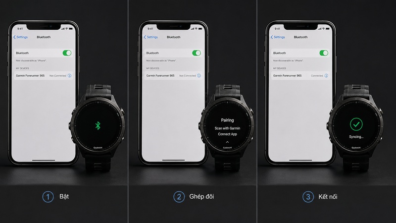 Cách kết nối Bluetooth đồng hồ Garmin với điện thoại Cách kết nối Bluetooth đồng hồ Garmin với điện thoại