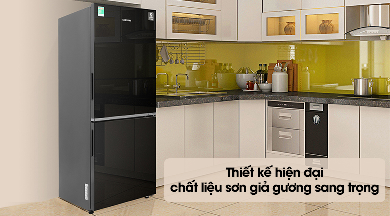 Tủ lạnh Samsung Inverter 280 lít RB27N4010BU/SV có thiết kế ngăn đá dưới tiện lợi sắp xếp thực phẩm