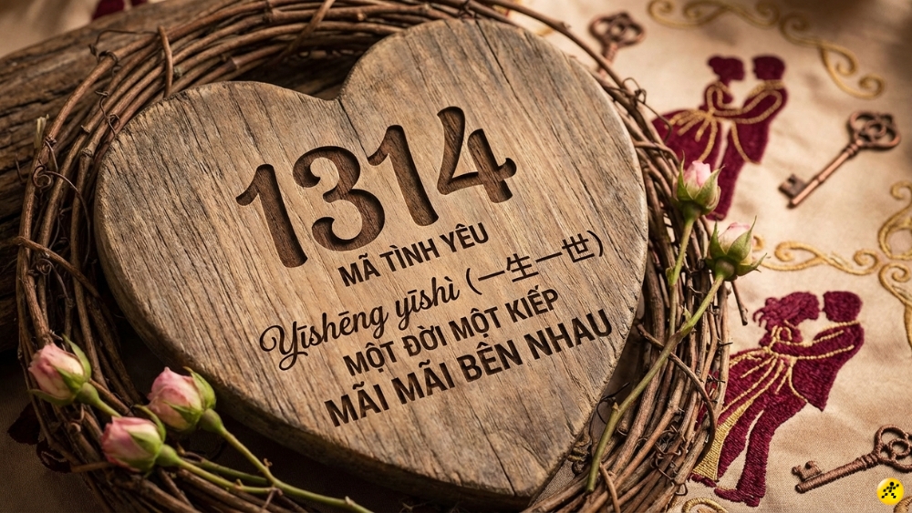 &Yacute; nghĩa của 1314 l&agrave; "Trọn đời trọn kiếp"