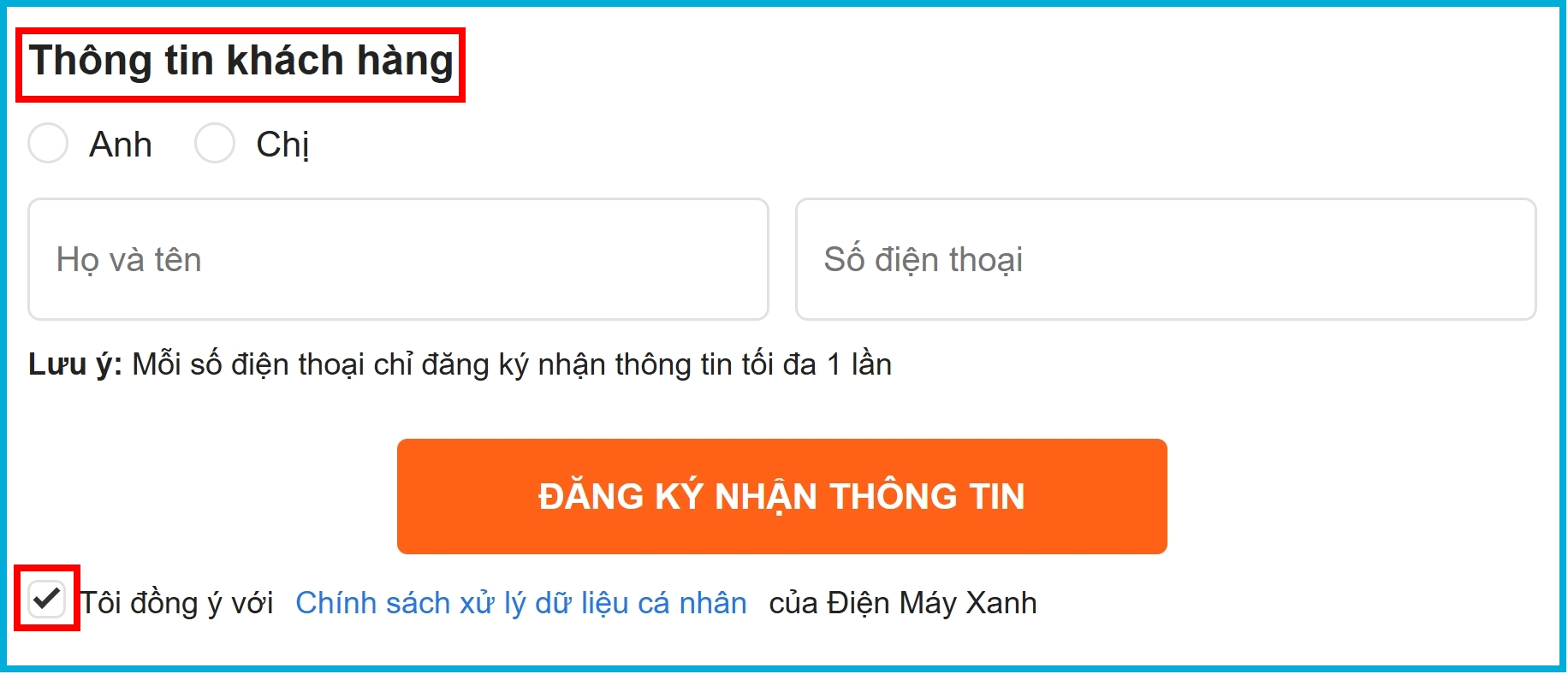 Lựa chọn phương thức nhận hàng và thanh toán