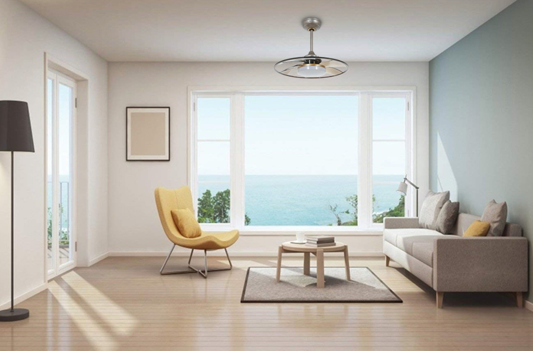 Quạt trần Benny 6 cánh XUFO22T 18W Nâu có thiết kế độc đáo, tạo gió thoang thoảng dễ chịu, thường lắp đặt ở sảnh lớn, trần cao làm điểm nhấn