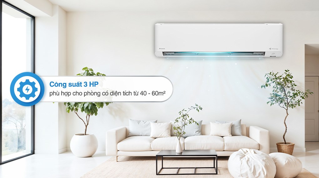 Điều hòa treo tường Daikin 24200 BTU FTKY71ZVMV công suất lớn làm mát diện rộng cho phòng khách