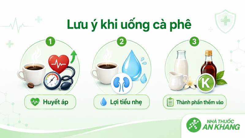 Caffeine, huyết áp, lượng chất lỏng và thành phần thêm vào cà phê là những yếu tố người bệnh thận cần lưu ý