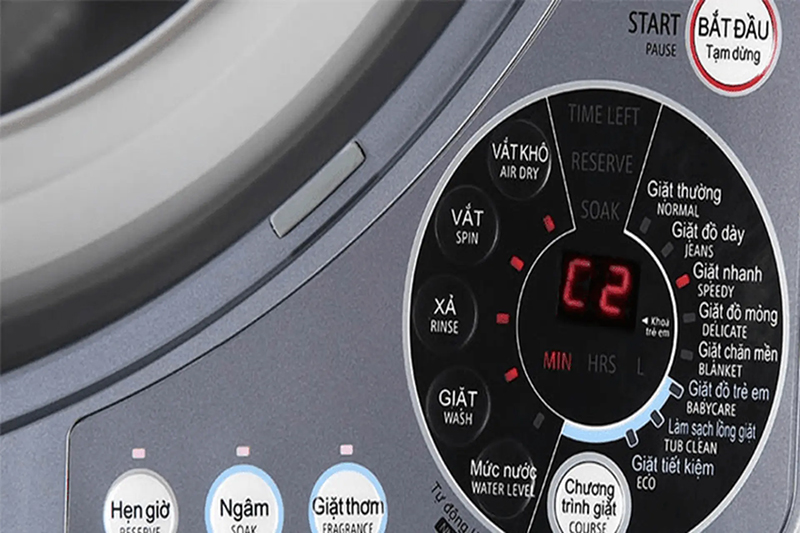 C2: Cảm biến mực nước gặp sự cố, cần liên hệ kỹ thuật chuyên nghiệp để kiểm tra và sửa chữa C2: Cảm biến mực nước gặp sự cố, cần liên hệ kỹ thuật chuyên nghiệp để kiểm tra và sửa chữa