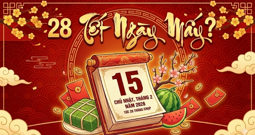 28 Tết là Chủ nhật, ngày 15/02/2026