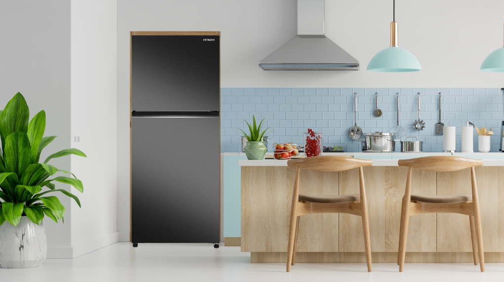 Tủ lạnh Hitachi 344 lít HRTN6379SUVN ngăn đá trên ngăn đông mềm -3 độ C khử mùi Triple Power Tủ lạnh Hitachi 344 lít HRTN6379SUVN ngăn đá trên ngăn đông mềm -3 độ C khử mùi Triple Power