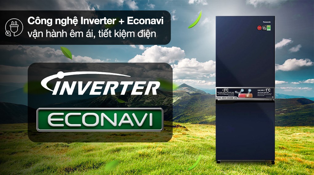 Tủ lạnh Panasonic Inverter 251 lít NR-SP275CPAV ngăn đông mềm Prime Fresh+ và cảm biến Econavi