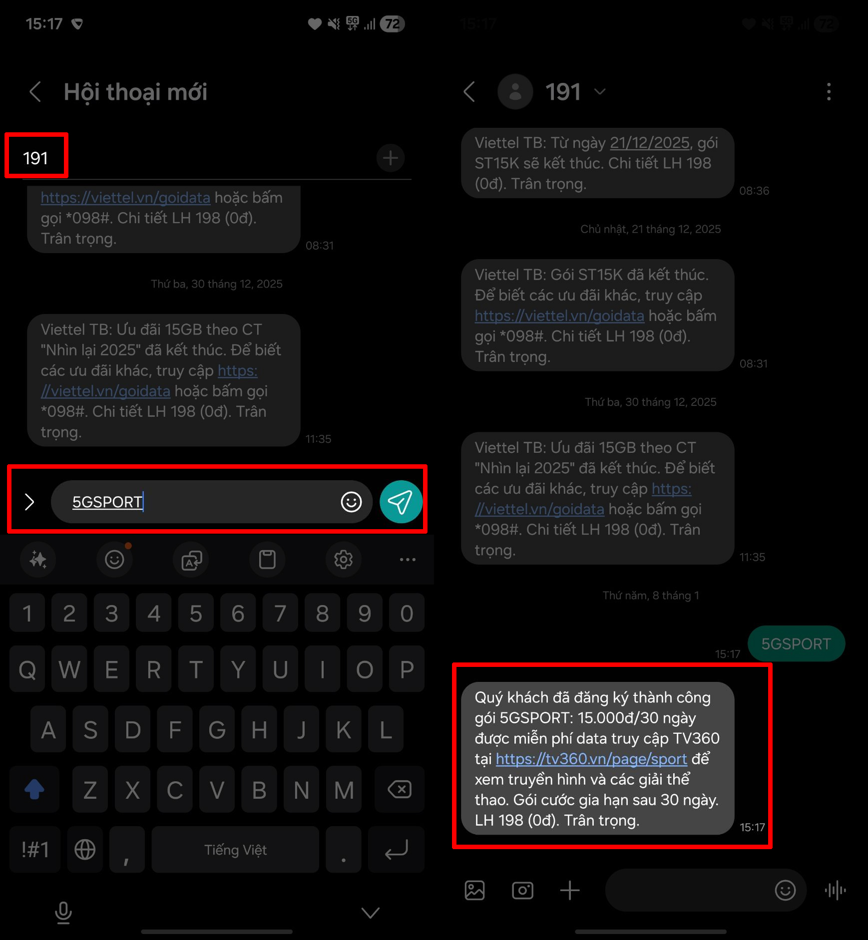 Cách Đăng Ký Gói Cước 5Gsport