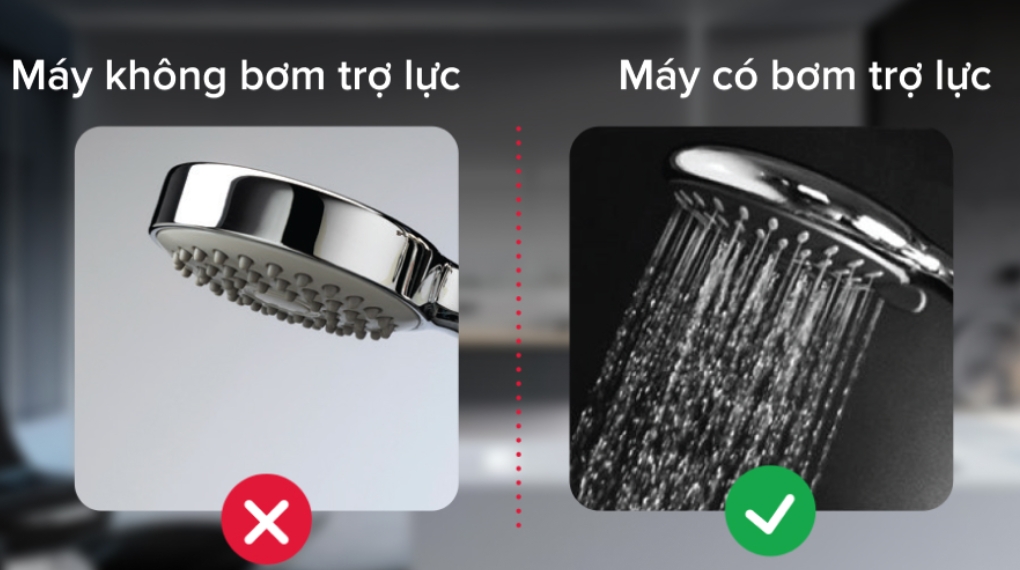 Máy nước nóng trực tiếp Atlantic Tempo Turbo 6000W trang bị bơm trợ lực và vòi sen mưa