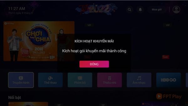 Hướng dẫn chi tiết cách kích hoạt gói FPT Play 4K VOD miễn phí trên Tivi Coocaa. Đừng bỏ lỡ quà tặng giải trí đỉnh cao!