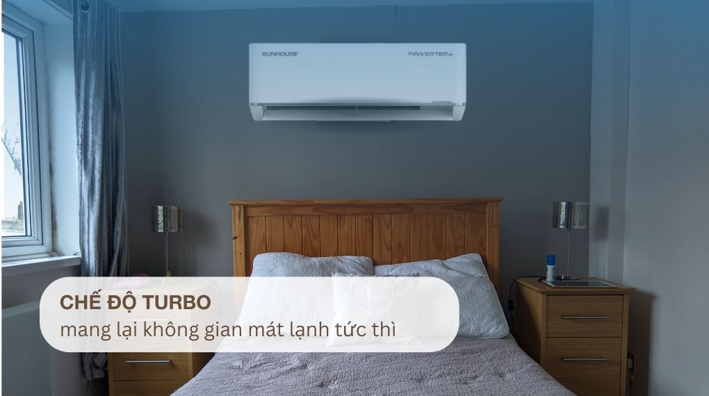 Máy lạnh Sunhouse Inverter 1.5 HP SHR-AW12IC650 dàn đồng nguyên chất vận hành ổn định và bền bỉ