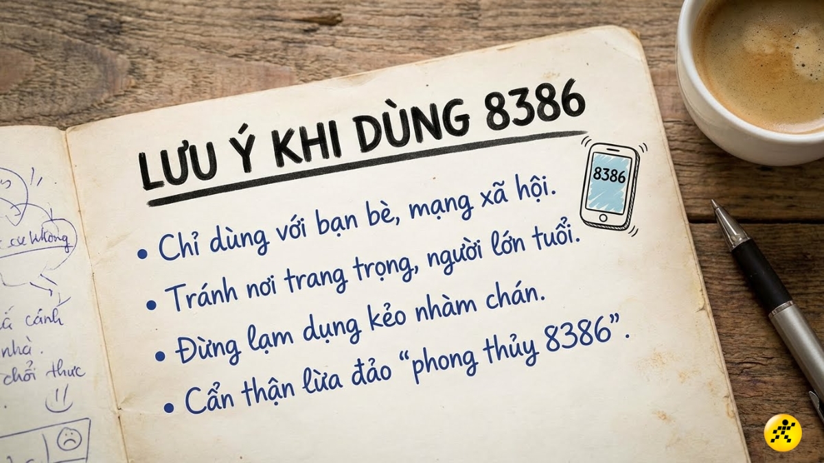 Lưu &yacute; khi sử dụng 8386