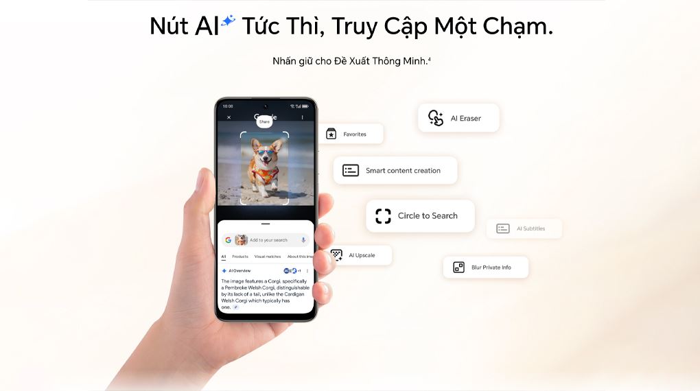 AI ngày càng tham gia sâu hơn vào trải nghiệm smartphone