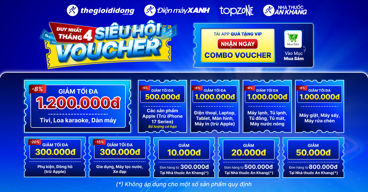 MWG SHOP - LỊCH SALE & ƯU Đ&Atilde;I ĐẶC BIỆT TH&Aacute;NG 4 TỰ H&Agrave;O MỪNG ĐẠI LỄ