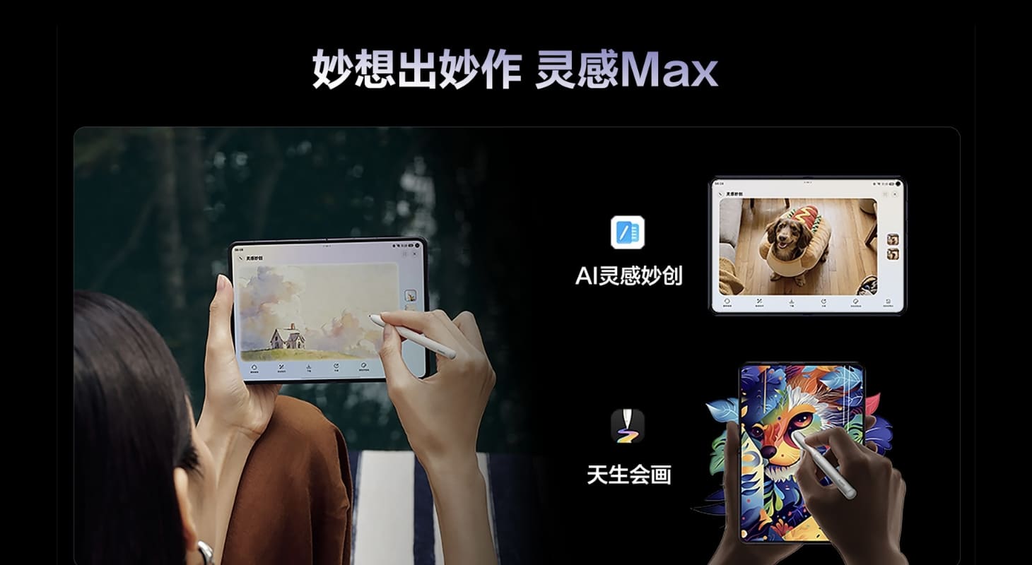 HUAWEU Pura X Max hỗ trợ các tác vụ AI tiện lợi