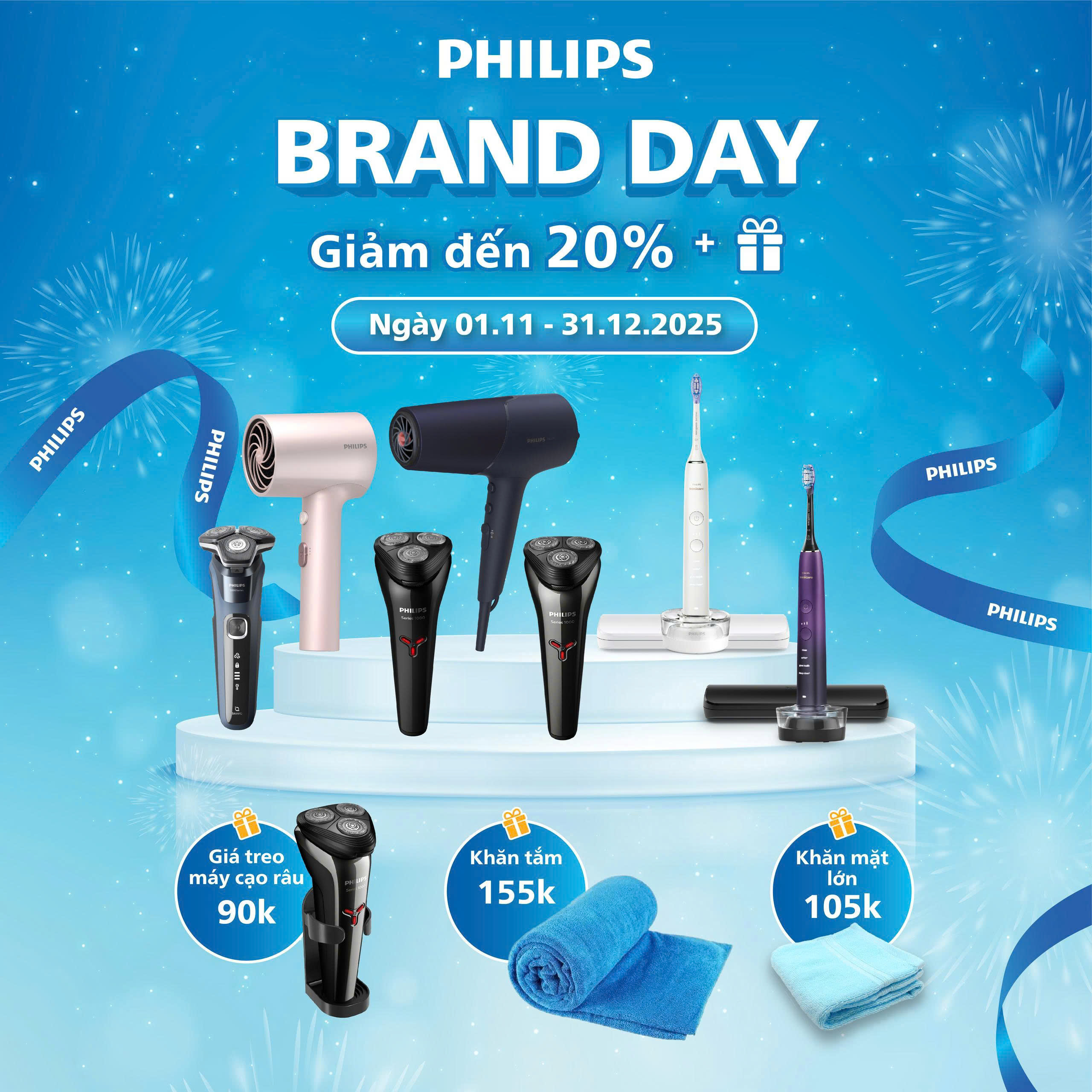 PHILIPS BRAND DAY x ĐIỆN M&Aacute;Y XANH - Sắm deal cực đỉnh, nhận qu&agrave; độc quyền, tự tin tỏa s&aacute;ng!