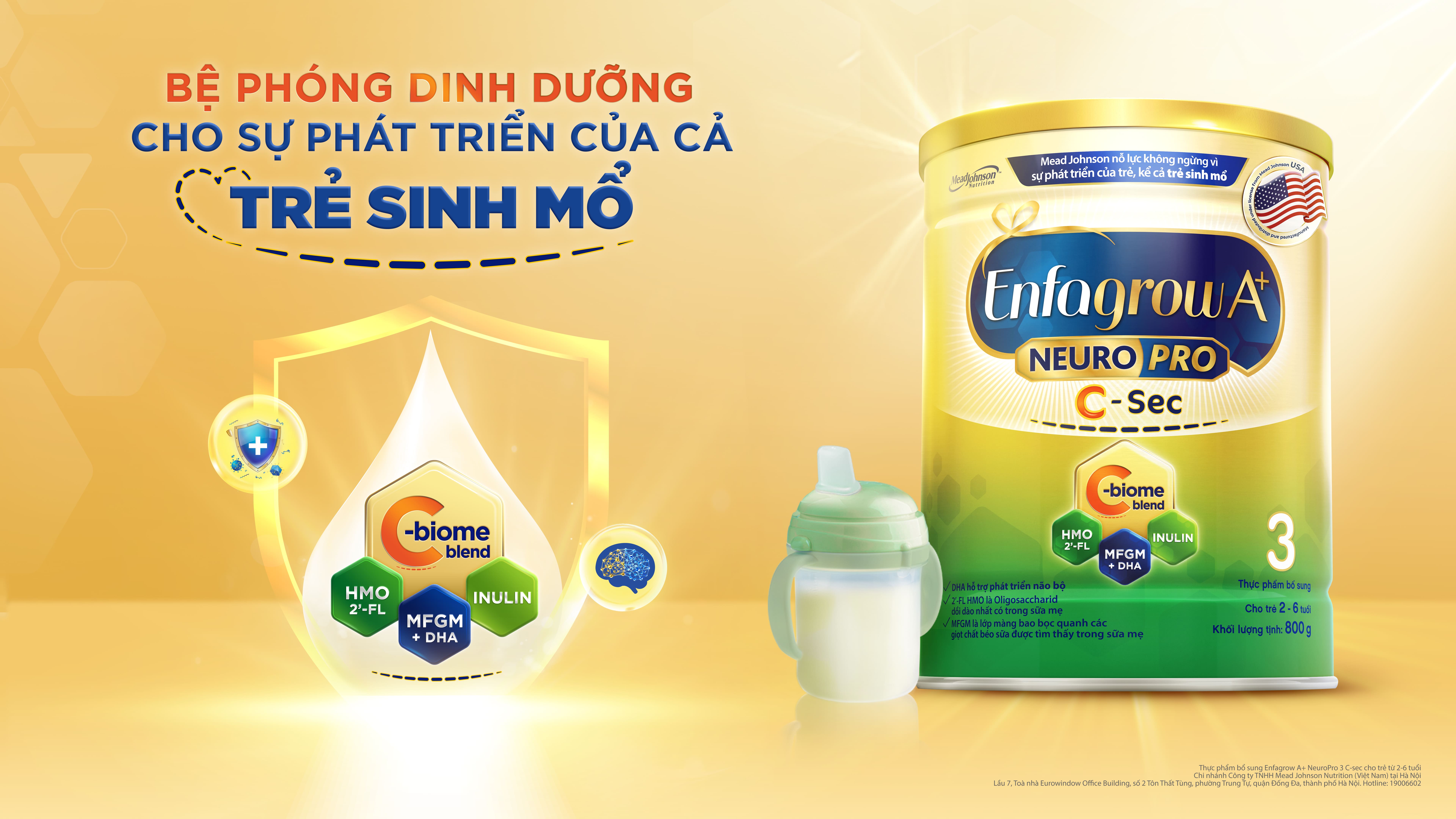 Enfa C-Sec - Bệ phóng dinh dưỡng cho trẻ sinh mổ