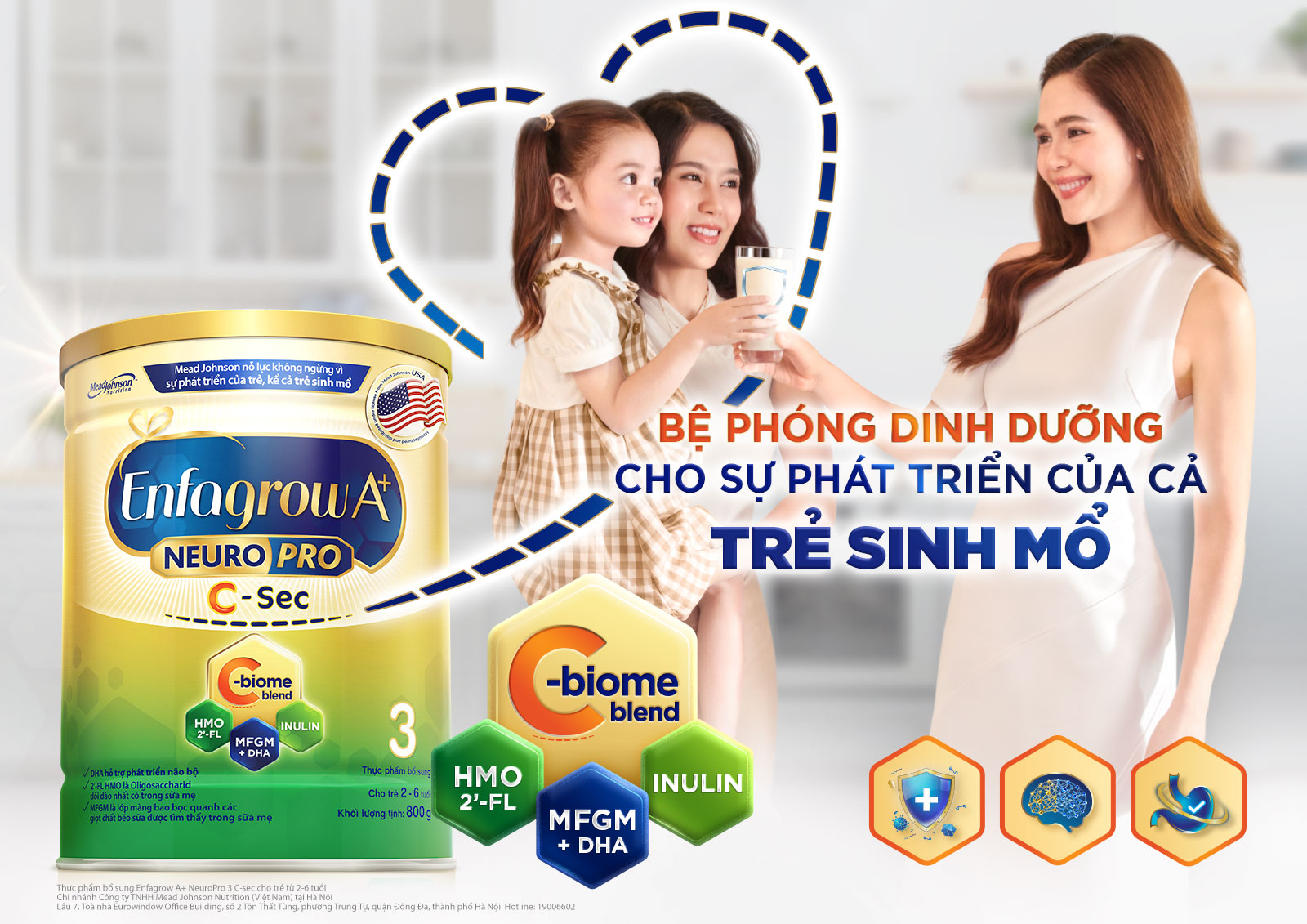 Sữa Enfa C-sec là trợ thủ đắc lực cho trẻ sinh mổ