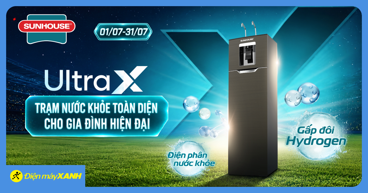Bắt tr&uacute;ng b&oacute;ng v&agrave;ng, rinh m&aacute;y lọc nước RO Sunhouse c&ugrave;ng Điện m&aacute;y XANH