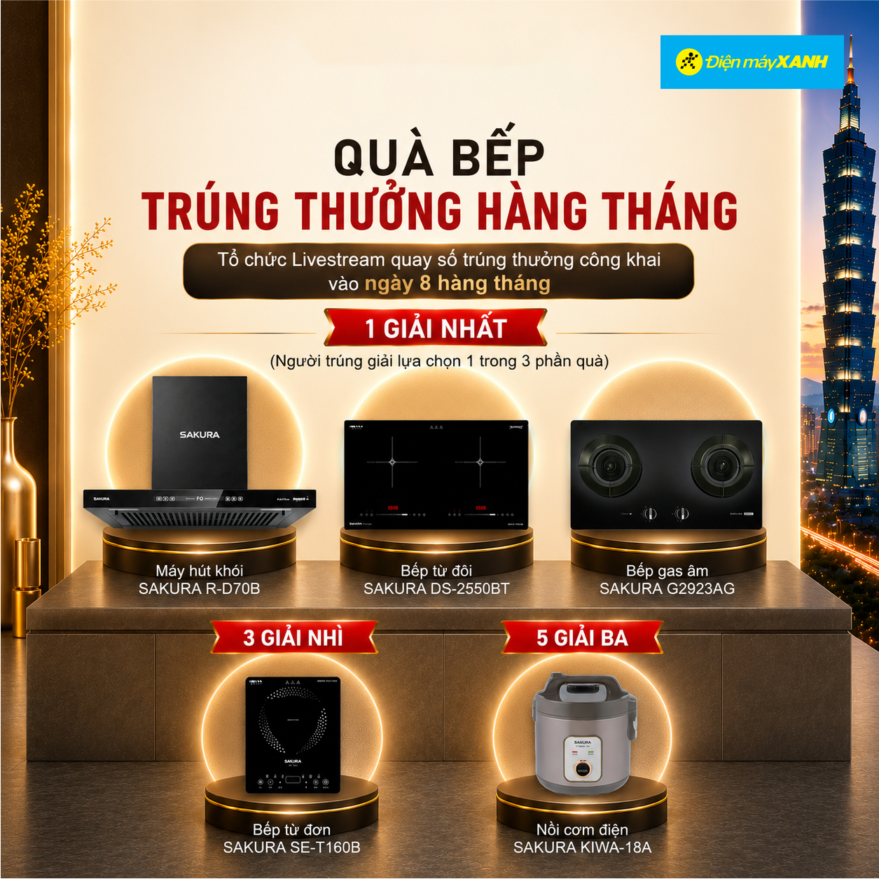 Hệ thống giải thưởng th&aacute;ng