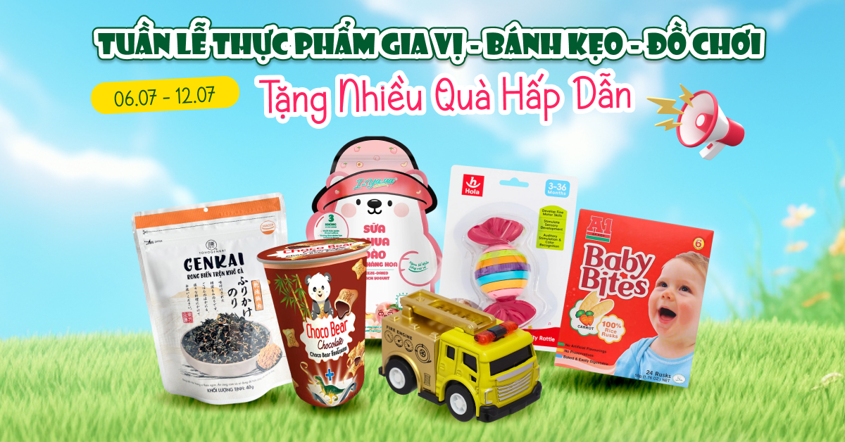 chương trình Tuần lễ thực phẩm gia vị - bánh kẹo - đồ chơi