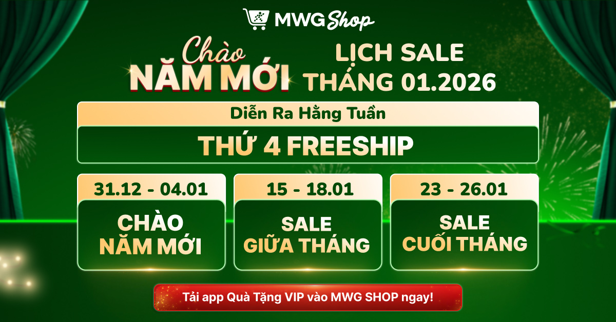 LỊCH SALE TH&Aacute;NG 1 - CHỐT ĐƠN TƯNG BỪNG ĐẦU NĂM