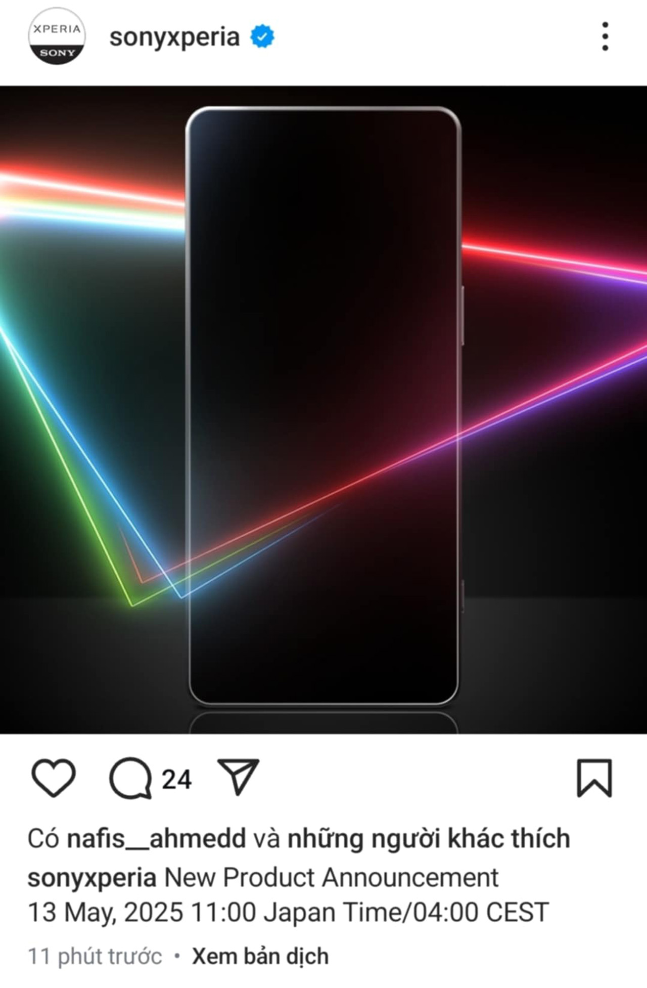 Thông tin này được Sony xác nhận trên các trang mạng xã hội. Thông tin này được Sony xác nhận trên các trang mạng xã hội.