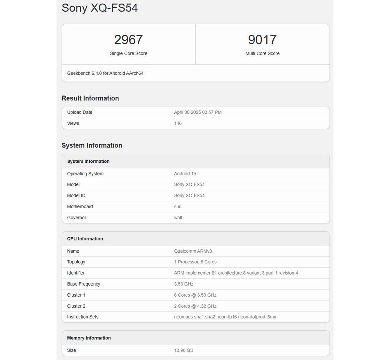 Chúng ta có thể thấy được vi xử lý, RAM và hệ điều hành trên Xperia 1 VII. Chúng ta có thể thấy được vi xử lý, RAM và hệ điều hành trên Xperia 1 VII.
