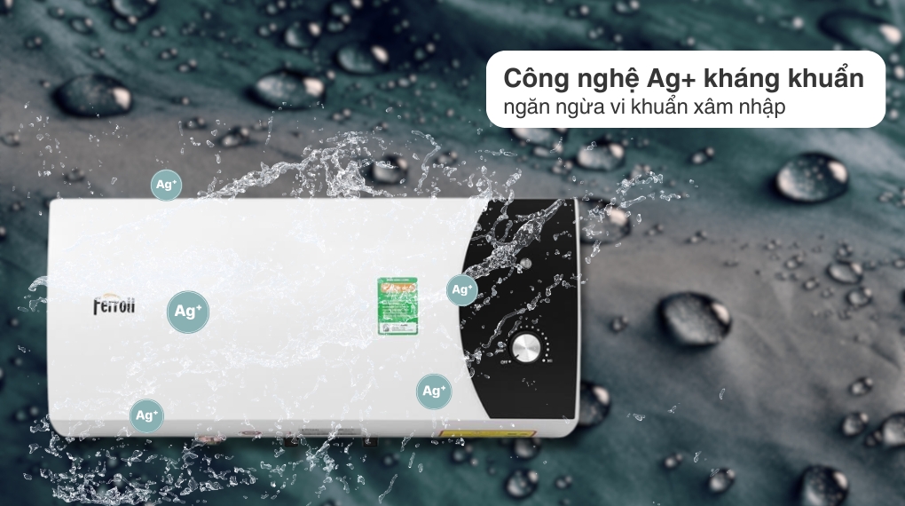 Máy nước nóng Ferroli Mate 20L Ag+ kháng khuẩn tích hợp van xả cặn và thanh Magie Ultra Renewal