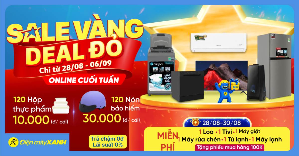 Sự kiện SALE V&Agrave;NG DEAL ĐỎ tại Điện M&aacute;y XANH 