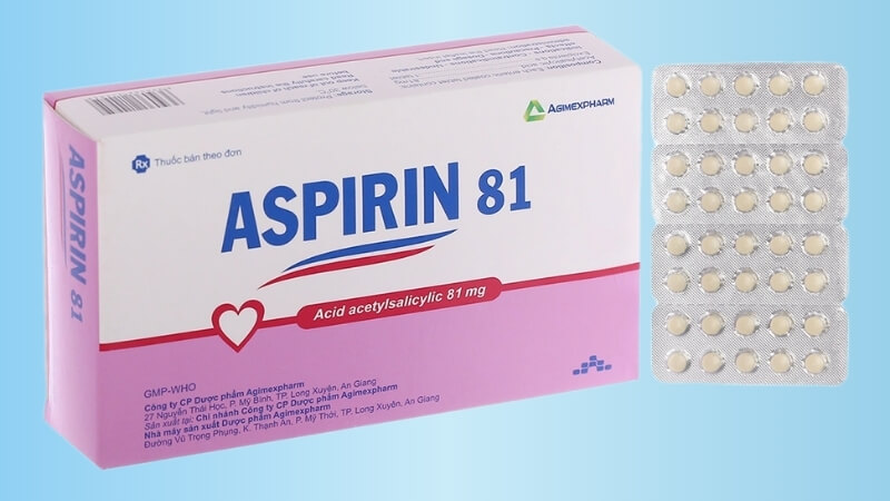 Aspirin 81mg là thuốc có thành phần chính là axit acetylsalicylic Aspirin 81mg là thuốc có thành phần chính là axit acetylsalicylic
