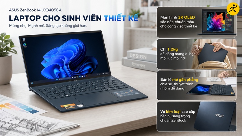 Laptop Asus ZenBook 14 UX3405CA - ST628W