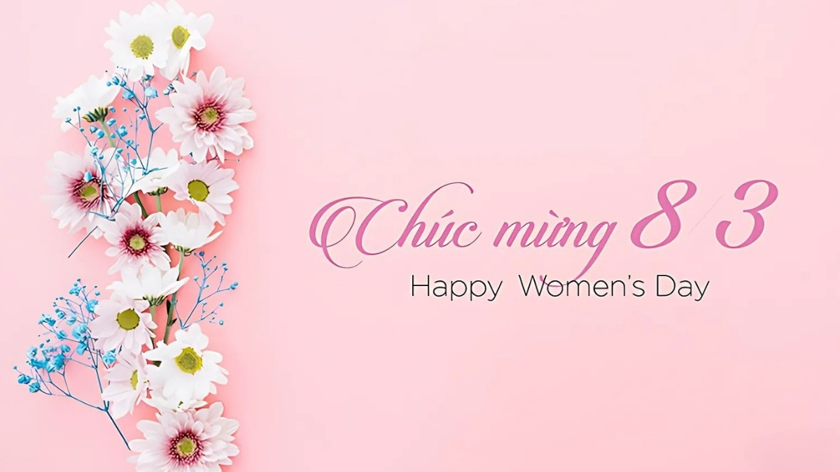 Mẫu background 8/3 tone hồng đẹp 6 Mẫu background 8/3 tone hồng đẹp 6