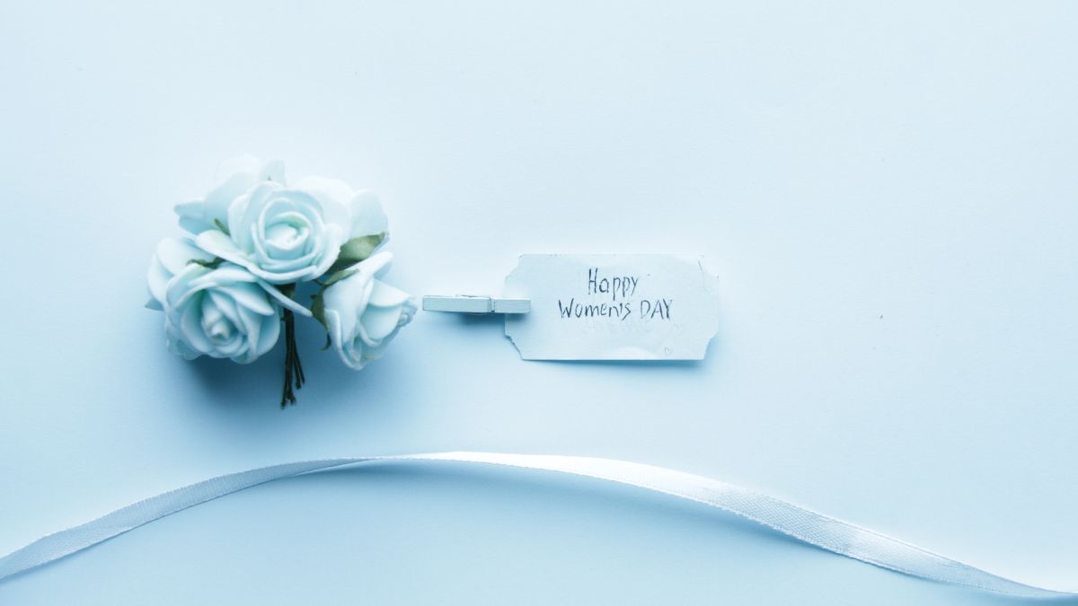 Mẫu background 8/3 tone xanh đẹp 2 Mẫu background 8/3 tone xanh đẹp 2