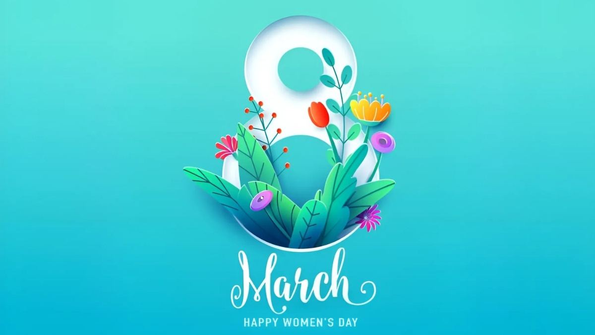 Mẫu background 8/3 tone xanh đẹp 14 Mẫu background 8/3 tone xanh đẹp 14