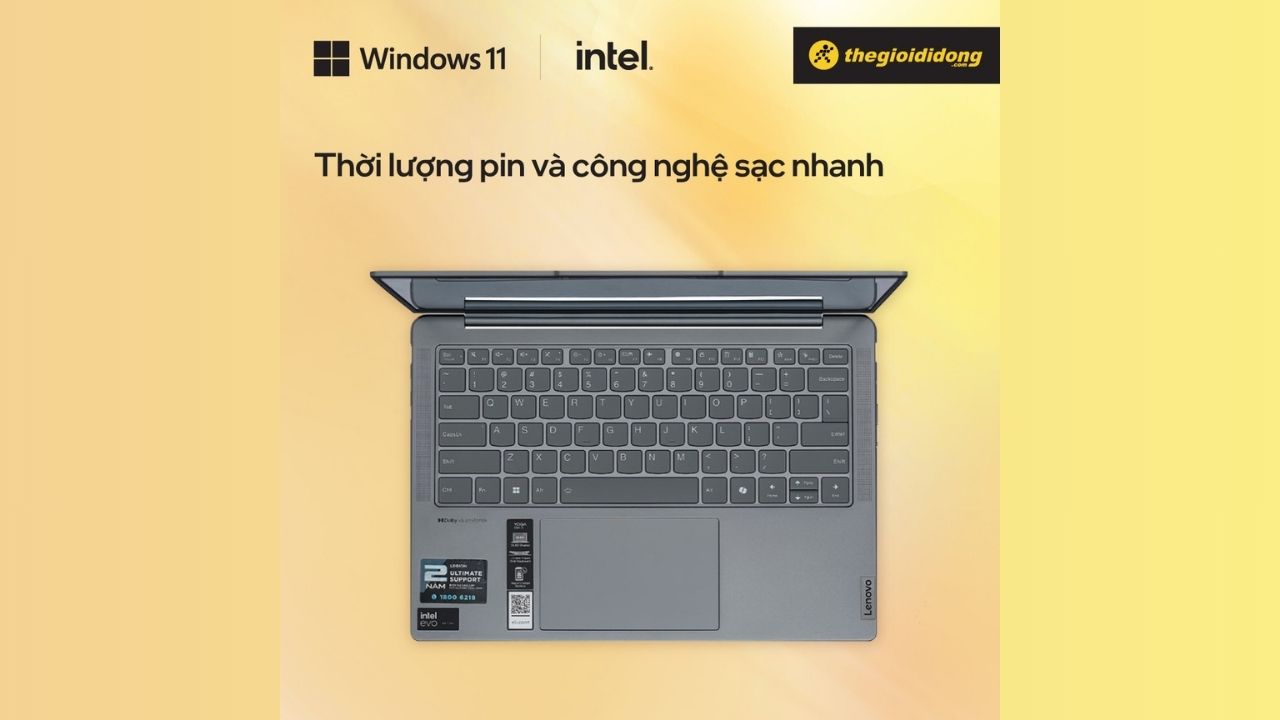 Lenovo Yoga Slim 7 với  thiết kế hoàn hảo và sức mạnh từ Intel Core Ultra 7