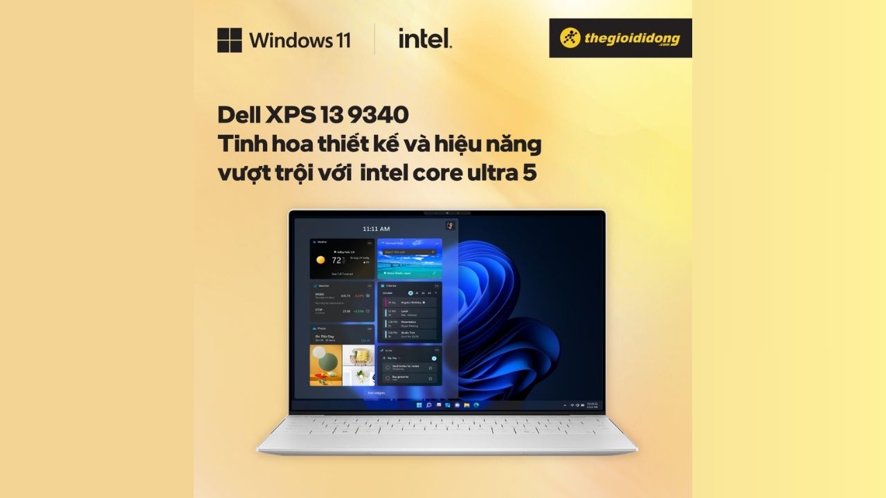 Dell XPS 13 9340 là tinh hoa thiết kế và hiệu năng vượt trội với Intel Core Ultra 5