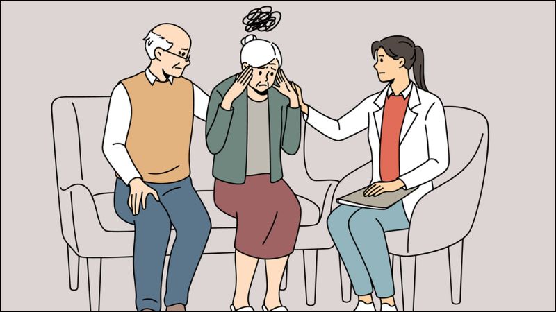 Để chẩn đoán sa sút trí tuệ, bác sĩ sẽ đặt một số câu hỏi cho cả người bệnh và người thân