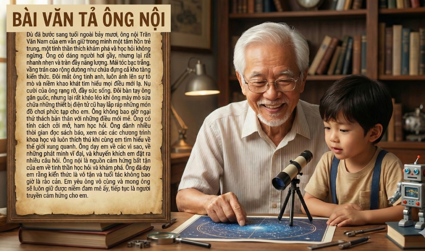 Bài văn tả ông nội