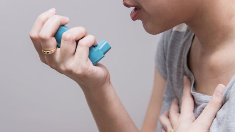 Co thắt phế quản gây khó thở ở bệnh hen suyễn